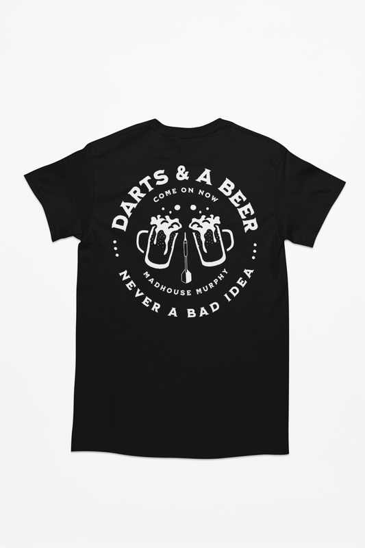 CHARLIE MURPHY MERCH - DARTS AND BEER TEE